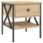 Mesita de noche madera de ingeniería roble Sonoma 40x42x45 cm de vidaXL, Mesitas de noche - Ref: Foro24-825955, Precio: 50,48...