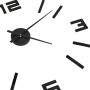 Reloj 3D de pared con diseño moderno negro 100 cm XXL de vidaXL, Relojes de pared - Ref: Foro24-325156, Precio: 34,19 €, Desc...