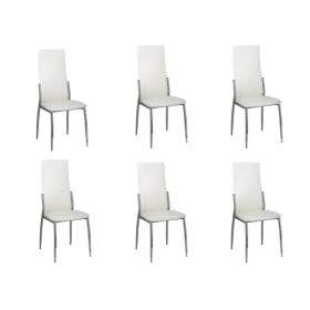 Esszimmerstühle 6 Einheiten aus weißem Kunstleder von vidaXL, Essstühle - Ref: Foro24-160258, Preis: 334,21 €, Rabatt: %