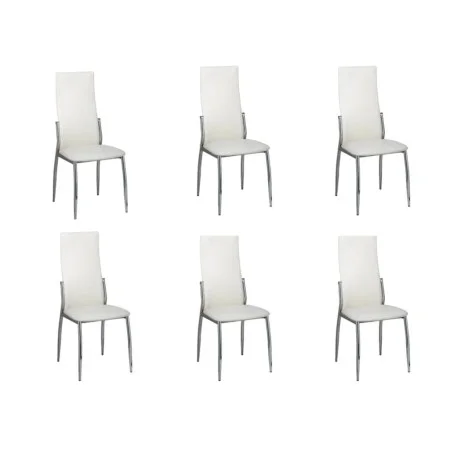 Esszimmerstühle 6 Einheiten aus weißem Kunstleder von vidaXL, Essstühle - Ref: Foro24-160258, Preis: 292,01 €, Rabatt: %