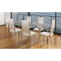 Sillas de comedor 6 unidades cuero sintético blanco de vidaXL, Sillas de comedor - Ref: Foro24-160258, Precio: 337,81 €