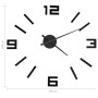 Reloj 3D de pared con diseño moderno negro 100 cm XXL de vidaXL, Relojes de pared - Ref: Foro24-325156, Precio: 34,19 €, Desc...
