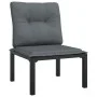 Garden furniture set 9 pieces black and gray synthetic rattan by vidaXL, Garden sets - Ref: Foro24-3187735, Price: 458,12 €, ...