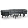 Garden furniture set 8 pieces black and gray synthetic rattan by vidaXL, Garden sets - Ref: Foro24-3187770, Price: 394,70 €, ...