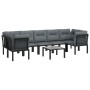 Garden furniture set 8 pieces black and gray synthetic rattan by vidaXL, Garden sets - Ref: Foro24-3187770, Price: 399,65 €, ...