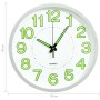 White luminous wall clock 30 cm by vidaXL, Wall clocks - Ref: Foro24-325167, Price: 26,80 €, Discount: %