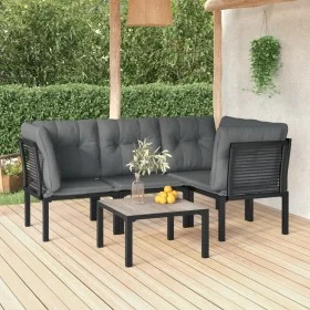 5-piece garden furniture set in black and gray synthetic rattan by vidaXL, Garden sets - Ref: Foro24-3187752, Price: 253,40 €...