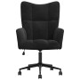Sillón de relax de terciopelo negro