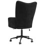 Sillón de relax de terciopelo negro