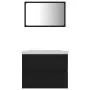 Black engineered wood bathroom furniture set by vidaXL, Bathroom furniture - Ref: Foro24-3071586, Price: 160,94 €, Discount: %