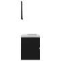 Black engineered wood bathroom furniture set by vidaXL, Bathroom furniture - Ref: Foro24-3071586, Price: 160,94 €, Discount: %