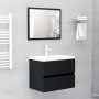 Mueble con lavabo madera de ingeniería negro by vidaXL, bathroom vanities - Ref: Foro24-3071541, Price: 154,15 €, Discount: %