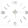 3D wall clock with modern silver design 100 cm XXL by vidaXL, Wall clocks - Ref: Foro24-325158, Price: 19,78 €, Discount: %