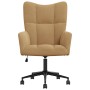 Sillón de relax de terciopelo marrón