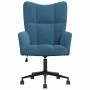 Sillón de relax de terciopelo azul