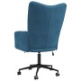 Sillón de relax de terciopelo azul