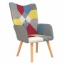 Silla de relajación de tela patchwork