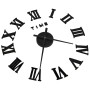 3D wall clock with modern design black 100 cm XXL by vidaXL, Wall clocks - Ref: Foro24-325159, Price: 20,32 €, Discount: %