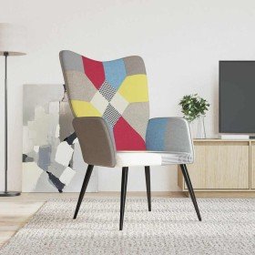 Silla de relax de tela patchwork en Sillones | Comprar online en Foro24