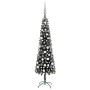 Schlanker Weihnachtsbaum mit LEDs und Kugeln schwarz 150 cm von vidaXL, Weihnachtsbäume - Ref: Foro24-3078112, Preis: 45,33 €...