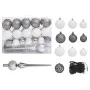 Slim Christmas tree with LEDs and balls black 150 cm by vidaXL, Christmas trees - Ref: Foro24-3078112, Price: 45,38 €, Discou...