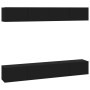 TV-Möbel 4-teilig schwarz 100x30x30 cm von vidaXL, TV-Möbel - Ref: Foro24-3114191, Preis: 189,95 €, Rabatt: %