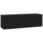 TV-Möbel 4-teilig schwarz 100x30x30 cm von vidaXL, TV-Möbel - Ref: Foro24-3114191, Preis: 185,63 €, Rabatt: %