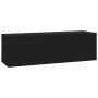 TV-Möbel 4-teilig schwarz 100x30x30 cm von vidaXL, TV-Möbel - Ref: Foro24-3114191, Preis: 189,95 €, Rabatt: %