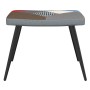 Silla de relax con taburete tela patchwork