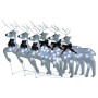 Renos de Navidad 6 unidades 120 LED blanco de vidaXL, Luces de Navidad - Ref: Foro24-3154271, Precio: 110,79 €, Descuento: %