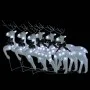 Christmas reindeer 6 units 120 white LED by vidaXL, Christmas lights - Ref: Foro24-3154271, Price: 109,21 €, Discount: %