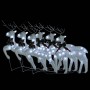 Renos de Navidad 6 unidades 120 LED blanco de vidaXL, Luces de Navidad - Ref: Foro24-3154271, Precio: 110,79 €, Descuento: %