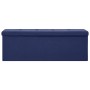 Blue Faux Linen Folding Storage Bench by vidaXL, Benches for halls and storage - Ref: Foro24-338795, Price: 61,83 €, Discount: %