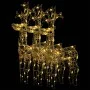Adorno de reno de Navidad acrílico 3 unidades 60x16x100 cm de vidaXL, Luces de Navidad - Ref: Foro24-3154370, Precio: 303,50 ...