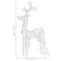 Acryl-Weihnachts-Rentier-Ornament, 3 Einheiten, 60 x 16 x 100 cm von vidaXL, Weihnachtsbeleuchtung - Ref: Foro24-3154370, Pre...