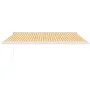 Einziehbare Markise aus Aluminium und gelb-weißem Stoff, 4 x 3 m von vidaXL, Markisen - Ref: Foro24-3154533, Preis: 911,84 €,...
