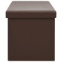 Folding brown PVC storage bench by vidaXL, Benches for halls and storage - Ref: Foro24-338798, Price: 60,69 €, Discount: %