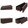 Folding brown PVC storage bench by vidaXL, Benches for halls and storage - Ref: Foro24-338798, Price: 60,69 €, Discount: %