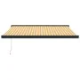Einziehbares Markisendach aus Aluminium und weißem und gelbem Stoff, 3x2,5 m. von vidaXL, Markisen - Ref: Foro24-3154556, Pre...