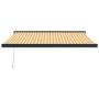 Toldo retráctil aluminio y tela blanco y amarillo 3x2,5 m by vidaXL, Awnings - Ref: Foro24-3154556, Price: 412,57 €, Discount: %