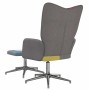 Silla de relax con taburete tela patchwork