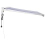 Einziehbares Aluminium-Sonnensegel mit blau-weißem Stoff, 3x2,5 m. von vidaXL, Markisen - Ref: Foro24-3154571, Preis: 576,17 ...