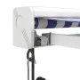 Toldo retráctil aluminio y tela azul y blanco 3x2,5 m de vidaXL, Toldos - Ref: Foro24-3154571, Precio: 563,09 €, Descuento: %