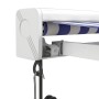 Toldo retráctil aluminio y tela azul y blanco 3x2,5 m by vidaXL, Awnings - Ref: Foro24-3154571, Price: 576,17 €, Discount: %