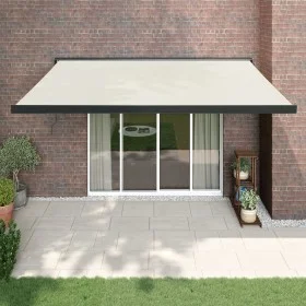 Toldo retráctil aluminio y tela color crema 4x3 m von vidaXL, Markisen - Ref: Foro24-3154603, Preis: 717,46 €, Rabatt: %