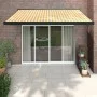 Toldo retráctil aluminio y tela amarillo y blanco 3,5x2,5 m de vidaXL, Toldos - Ref: Foro24-3154607, Precio: 613,58 €, Descue...