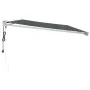 Retractable aluminum awning with anthracite gray fabric, 4.5x3 m by vidaXL, Awnings - Ref: Foro24-3154589, Price: 731,94 €, D...