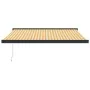 Toldo retráctil aluminio y tela amarillo y blanco 3,5x2,5 m de vidaXL, Toldos - Ref: Foro24-3154607, Precio: 613,58 €, Descue...