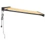 Toldo retráctil aluminio y tela amarillo y blanco 3,5x2,5 m de vidaXL, Toldos - Ref: Foro24-3154607, Precio: 613,58 €, Descue...