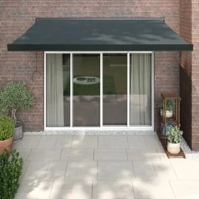 Toldo retráctil aluminio y tela gris antracita 3,5x2,5 m by vidaXL, Awnings - Ref: Foro24-3154612, Price: 604,47 €, Discount: %